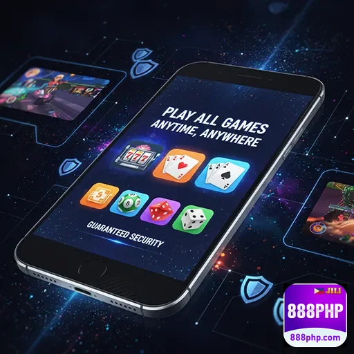 User enjoying the 888php lightweight app PH on a mobile device - 888php